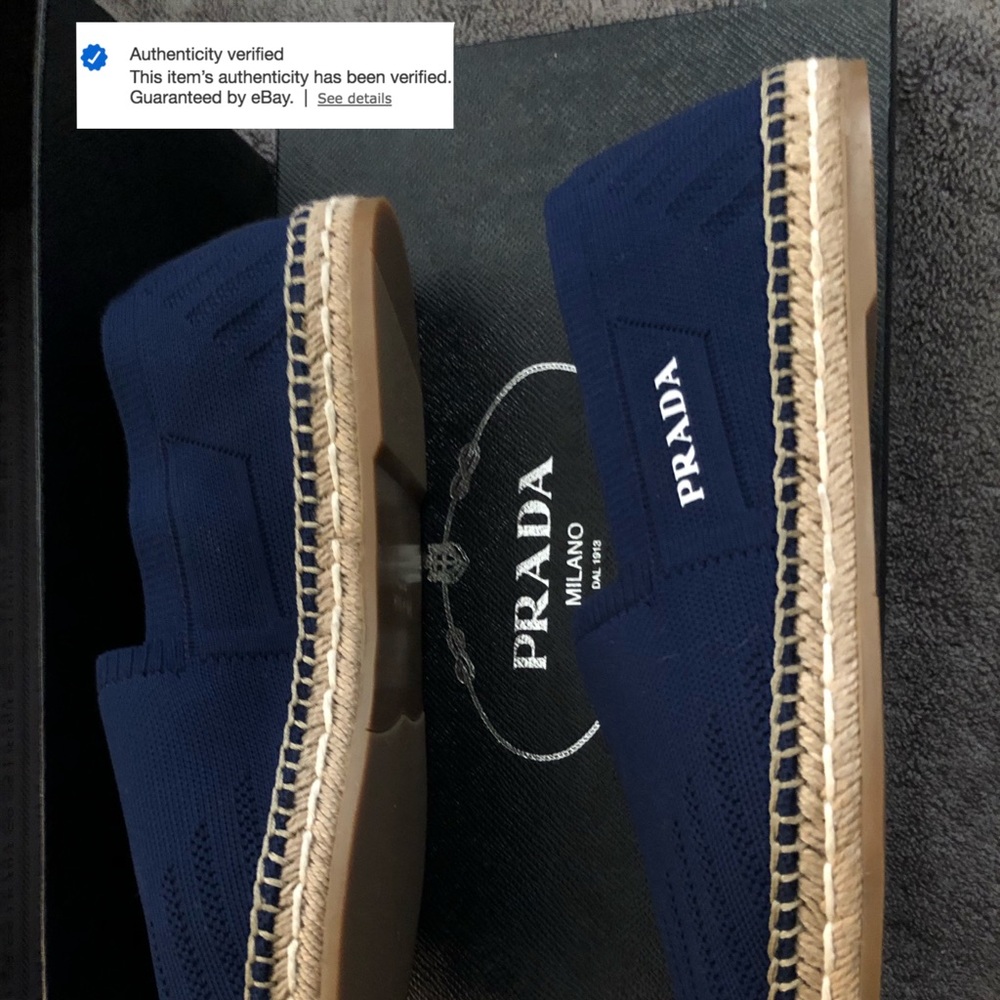 Prada slip ons